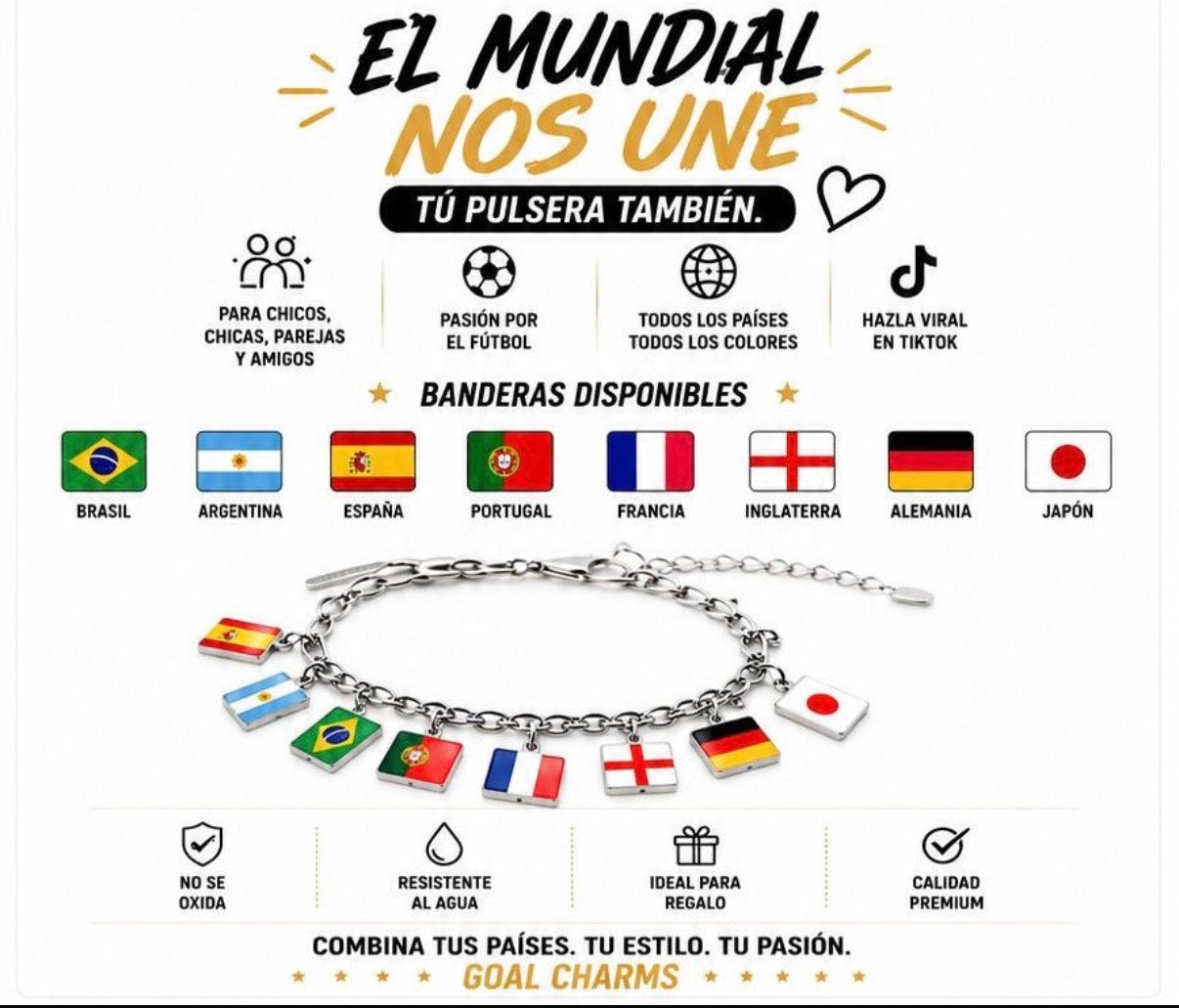 Goalcharms PAISES